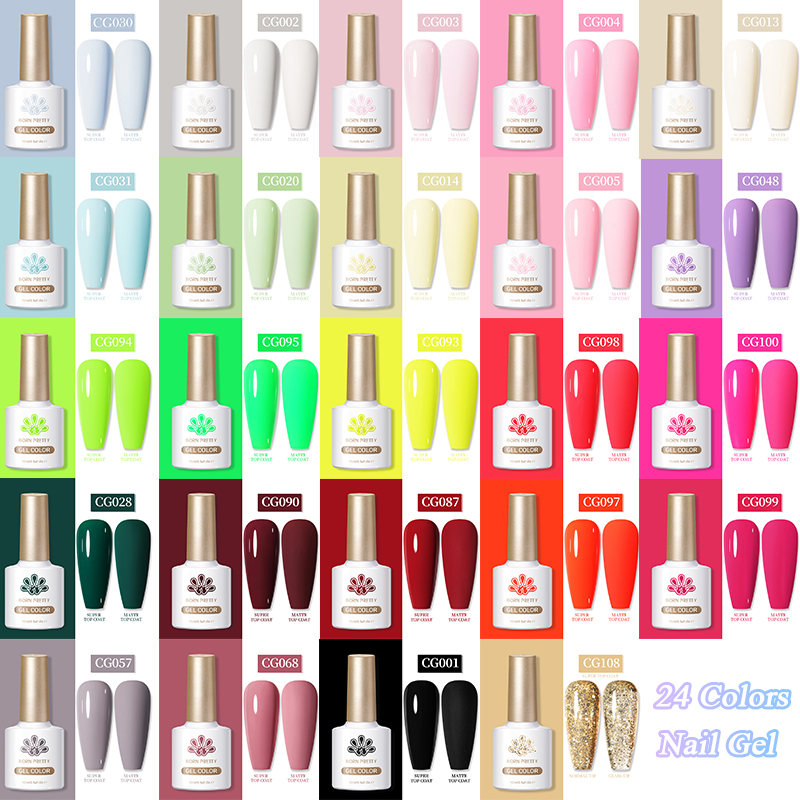 Nail Art Orange - BORN PRETTY 10ML Lakier Hybrydowy do