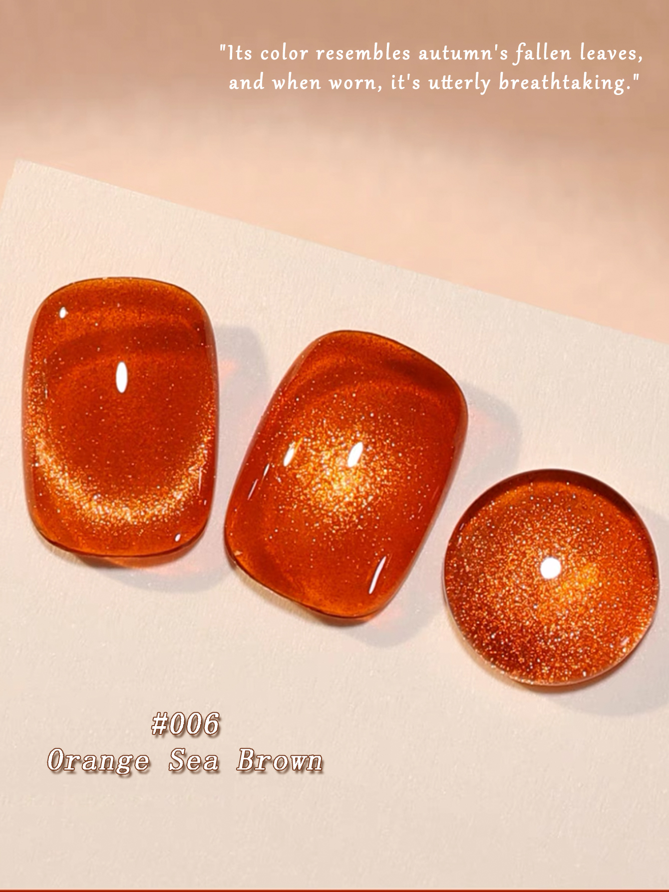 Nail Art Orange - SHAKA 1-6 szt. Popularny lakier hybrydowy