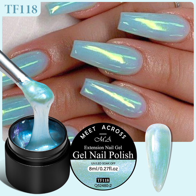 Nail Art Violet - MEET ACROSS 8ml Aurora Extension Gel