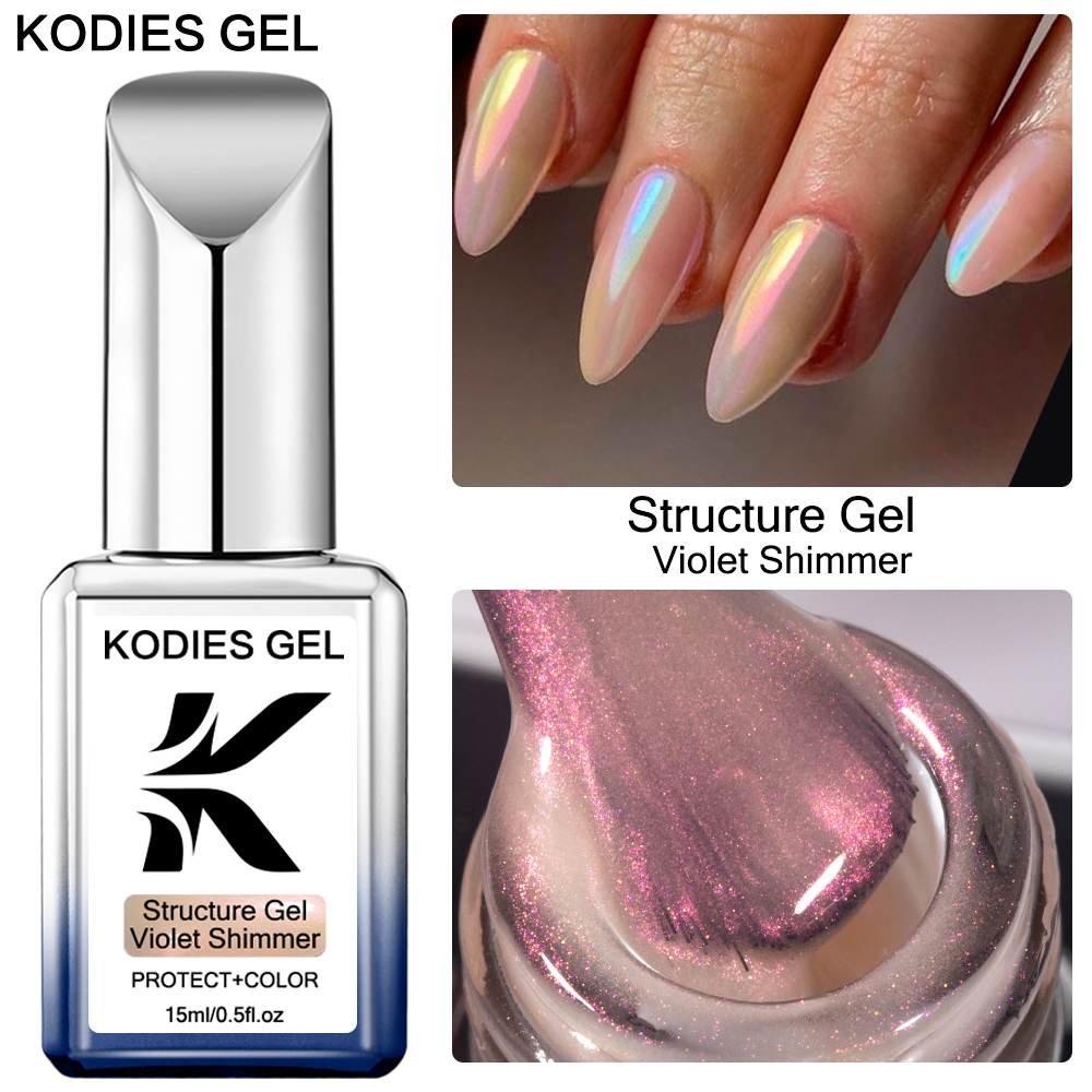 Nail Art Violet - KODIES GEL Chrome Rubber Base Gel