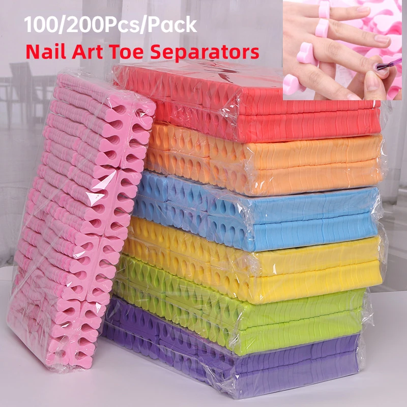 Nail Art Pinterest - 100,200 sztuk/paczka Nail Art Toe Separatory