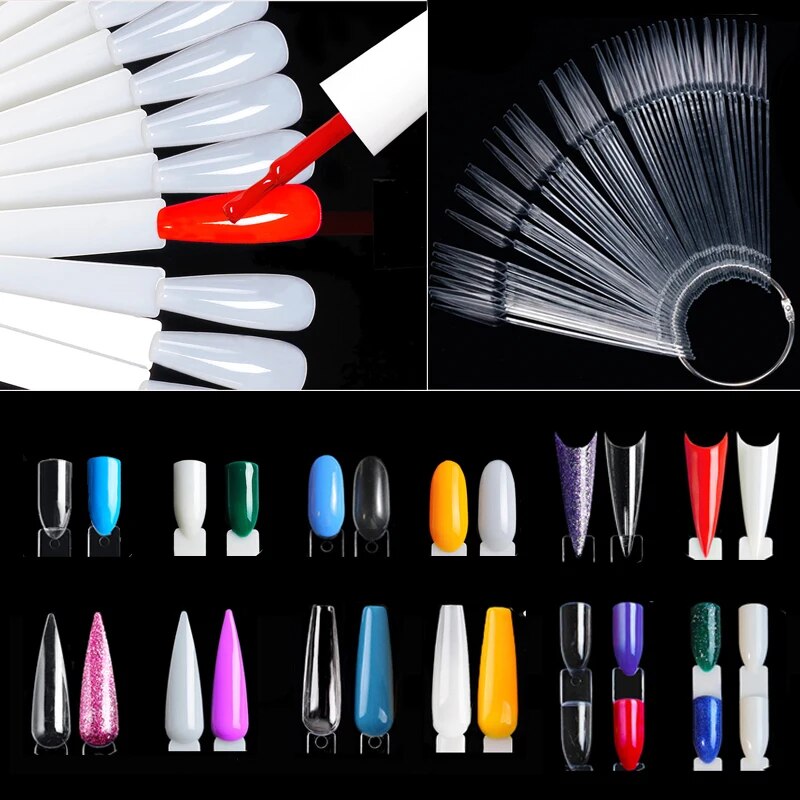 Nail Art Pinterest - Nail Display Sticks Clear Natural Colors