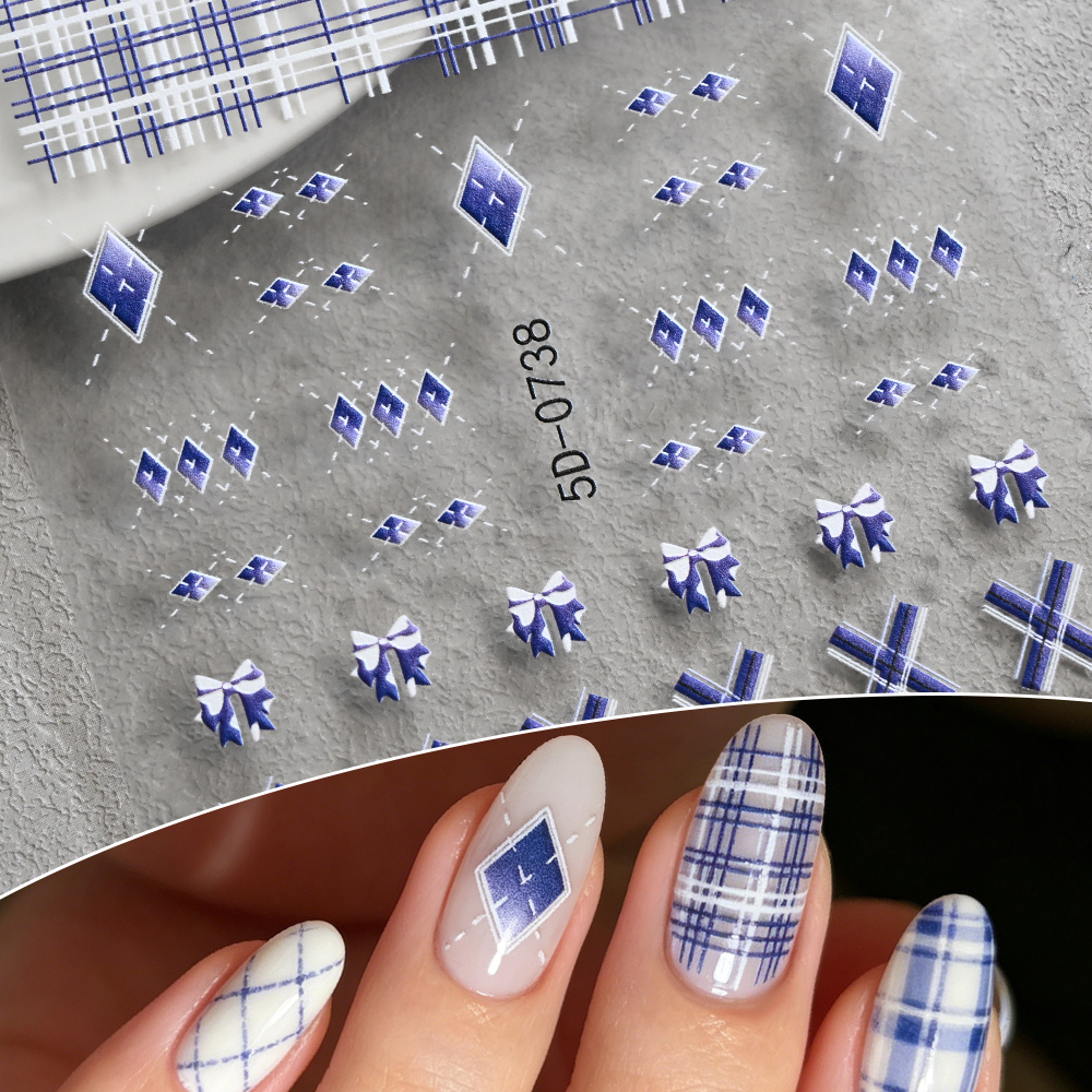 1 szt. Naklejki na paznokcie 5 – Nail Art Navy Simple recenzja i cena