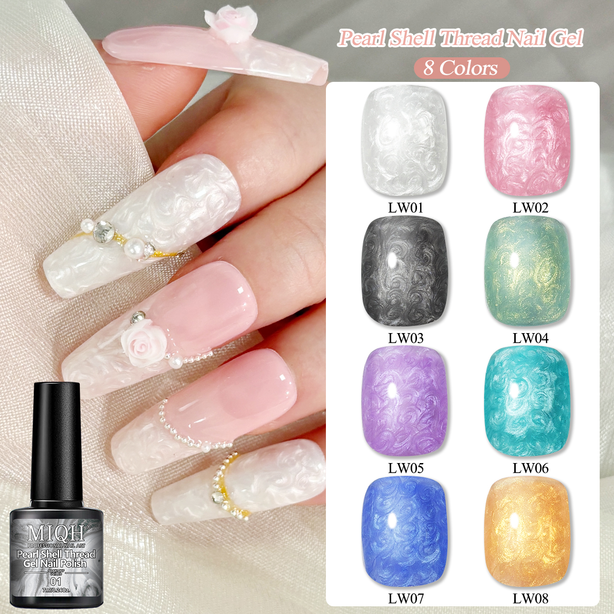 Zestaw lakierów hybrydowych 7m – Nail Art Violet recenzja i cena