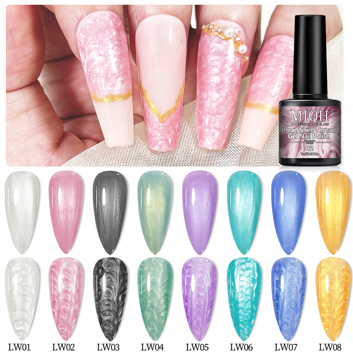 Zestaw lakierów hybrydowych 7m – Nail Art Violet recenzja i cena