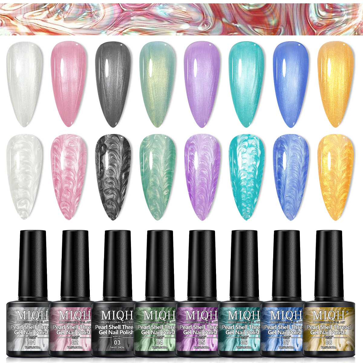 Zestaw lakierów hybrydowych 7m – Nail Art Violet recenzja i cena