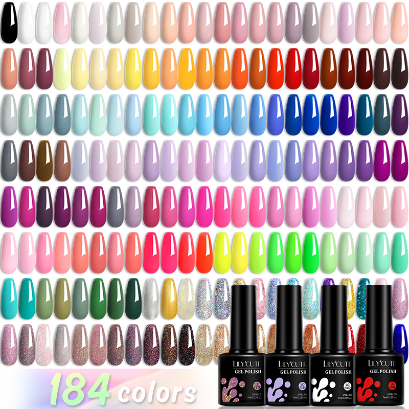 LILYCUTE 184 Colors 7ML Gel Na – Nail Art Violet recenzja i cena