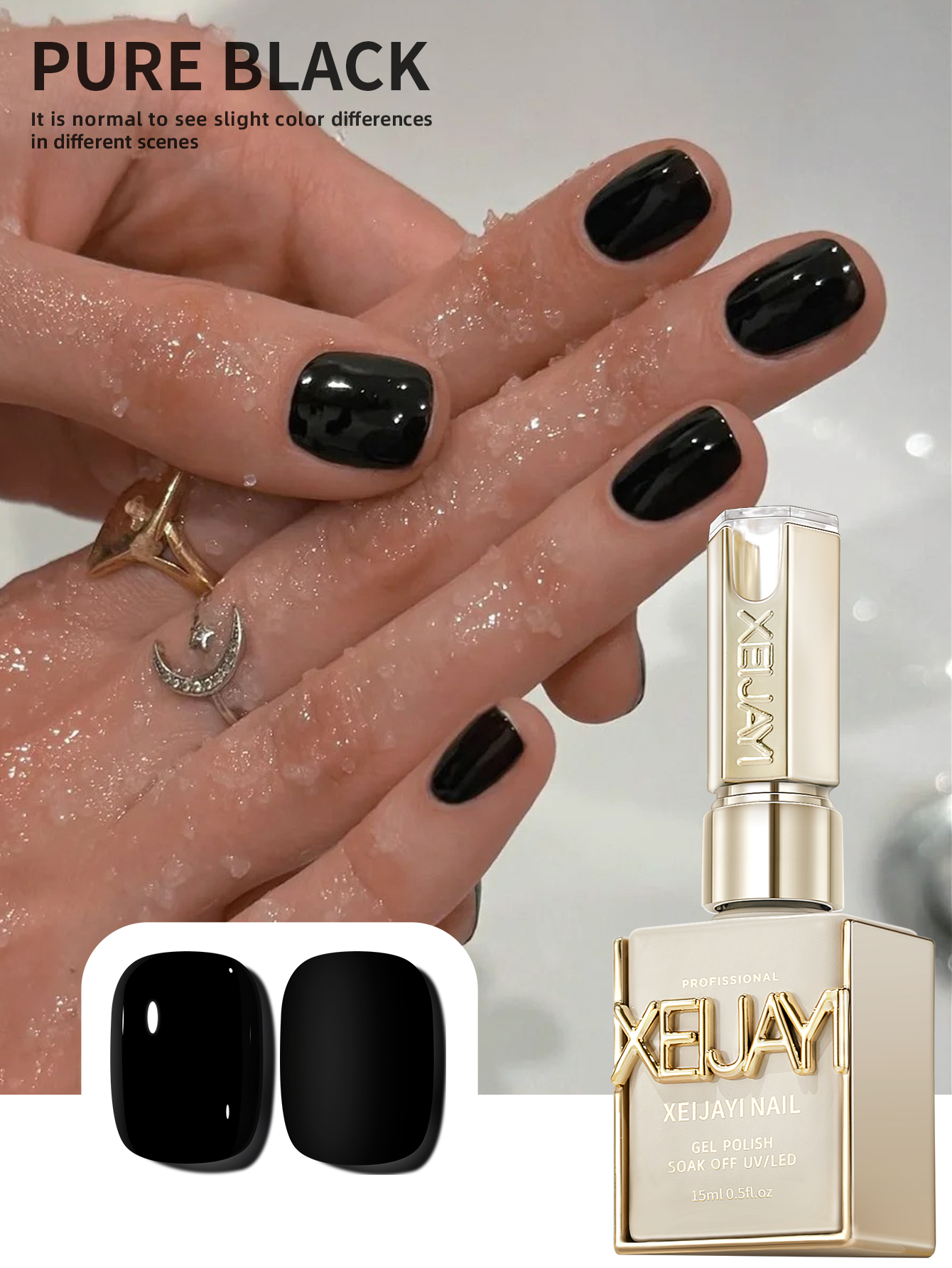 1 szt. 15 ml czystego czarnego – Nail Art Orange recenzja i cena