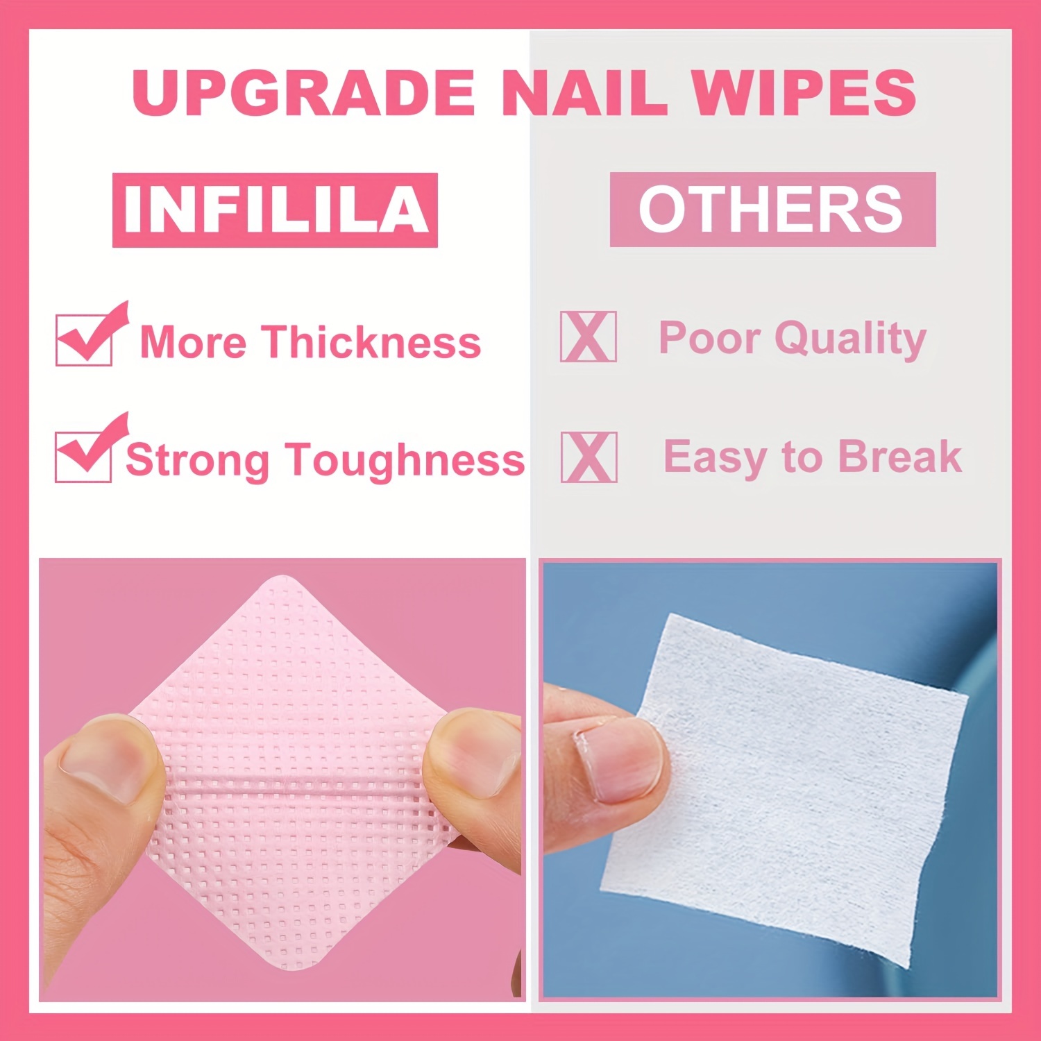 20/600 szt. Bezpyłowe chustecz – Nail Art Remover recenzja i cena