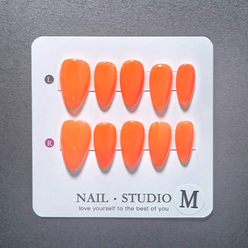 10 szt. Migdałowe sztuczne paz – Nail Art Orange recenzja i cena