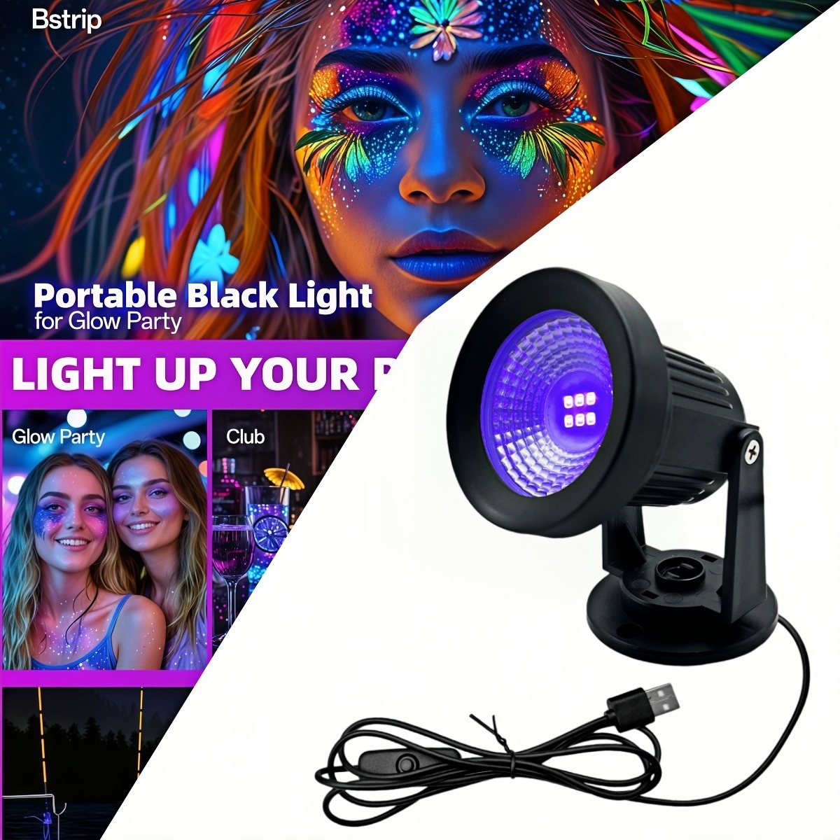 Czarna lampa 395nm, ultrafiole – Nail Art Violet recenzja i cena