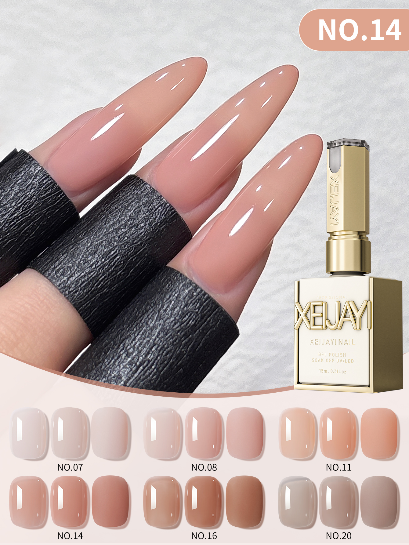 1/6 szt. 15ml Żelowy, lodowy,  – Nail Art Orange recenzja i cena