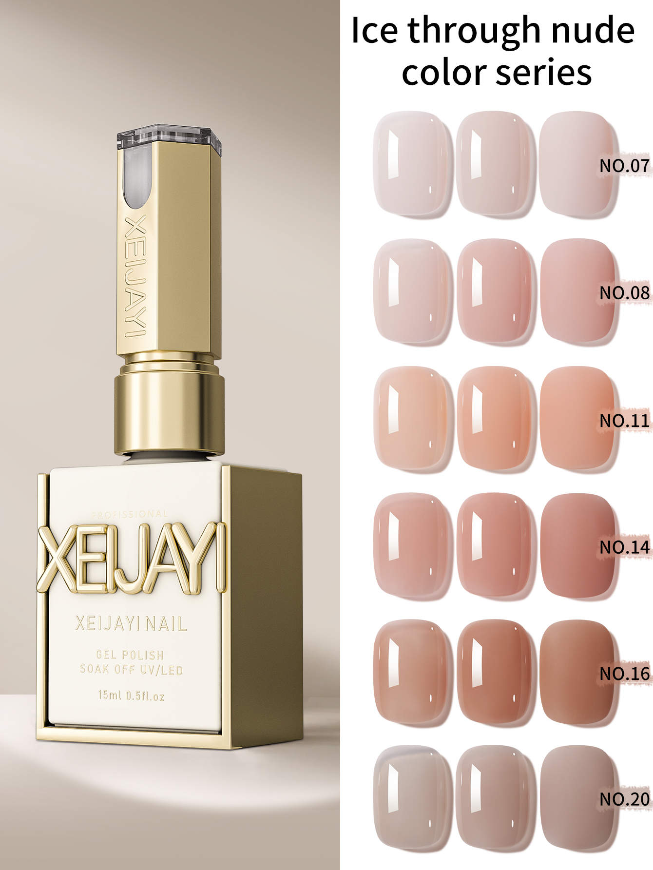 1/6 szt. 15ml Żelowy, lodowy,  – Nail Art Orange recenzja i cena
