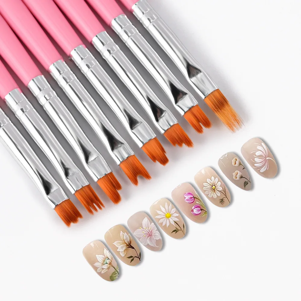 8-częściowy zestaw pędzli do z – Nail Art Zig Zag recenzja i cena