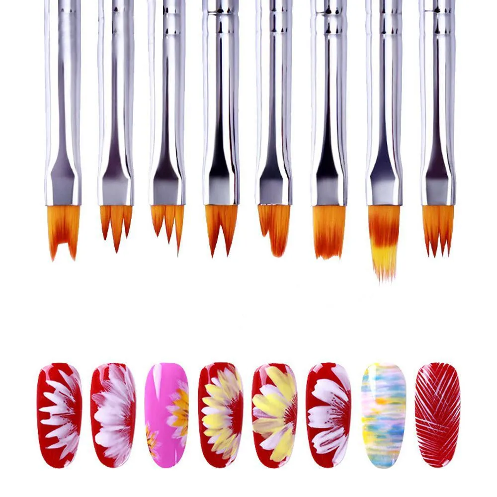 8-częściowy zestaw pędzli do z – Nail Art Zig Zag recenzja i cena
