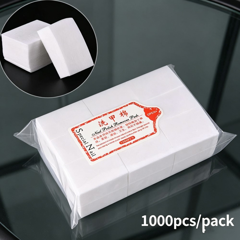 1000 szt. Bezpyłowych wacików  – Nail Art Remover recenzja i cena