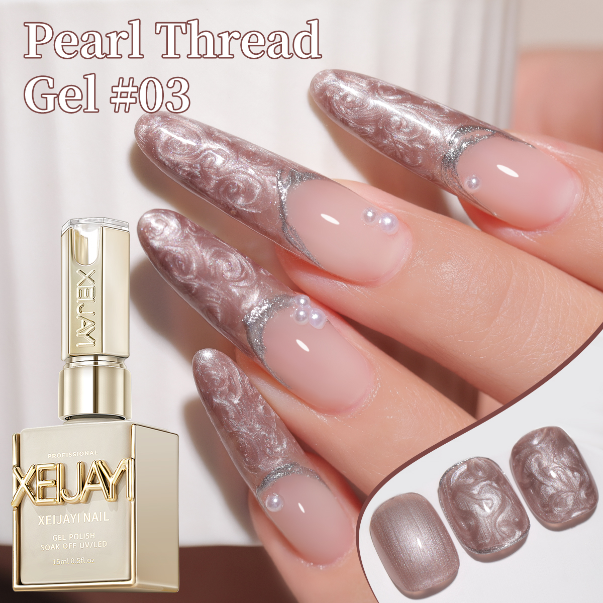 15ML Pearl White Thread Gel Na – Nail Art Orange recenzja i cena