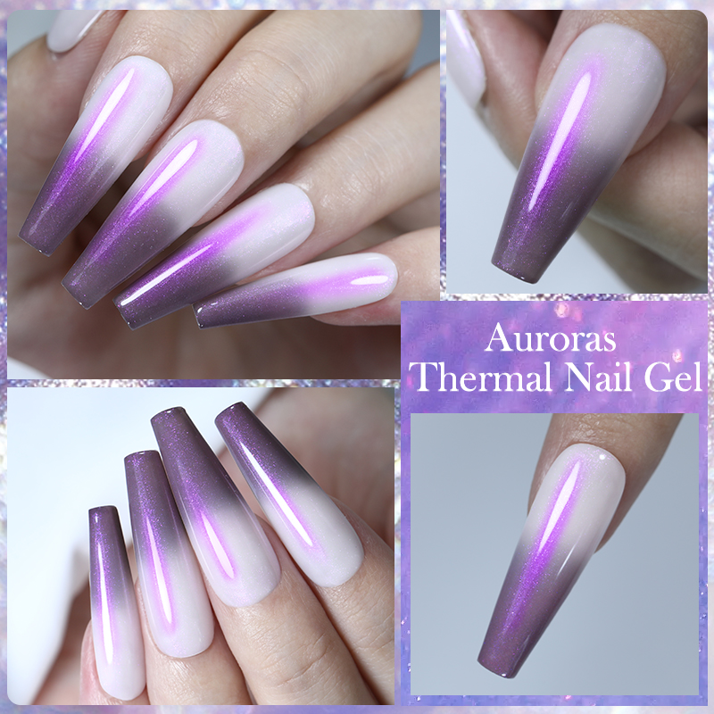 LILYCUTE 7ML Auroras Termiczny – Nail Art Violet recenzja i cena