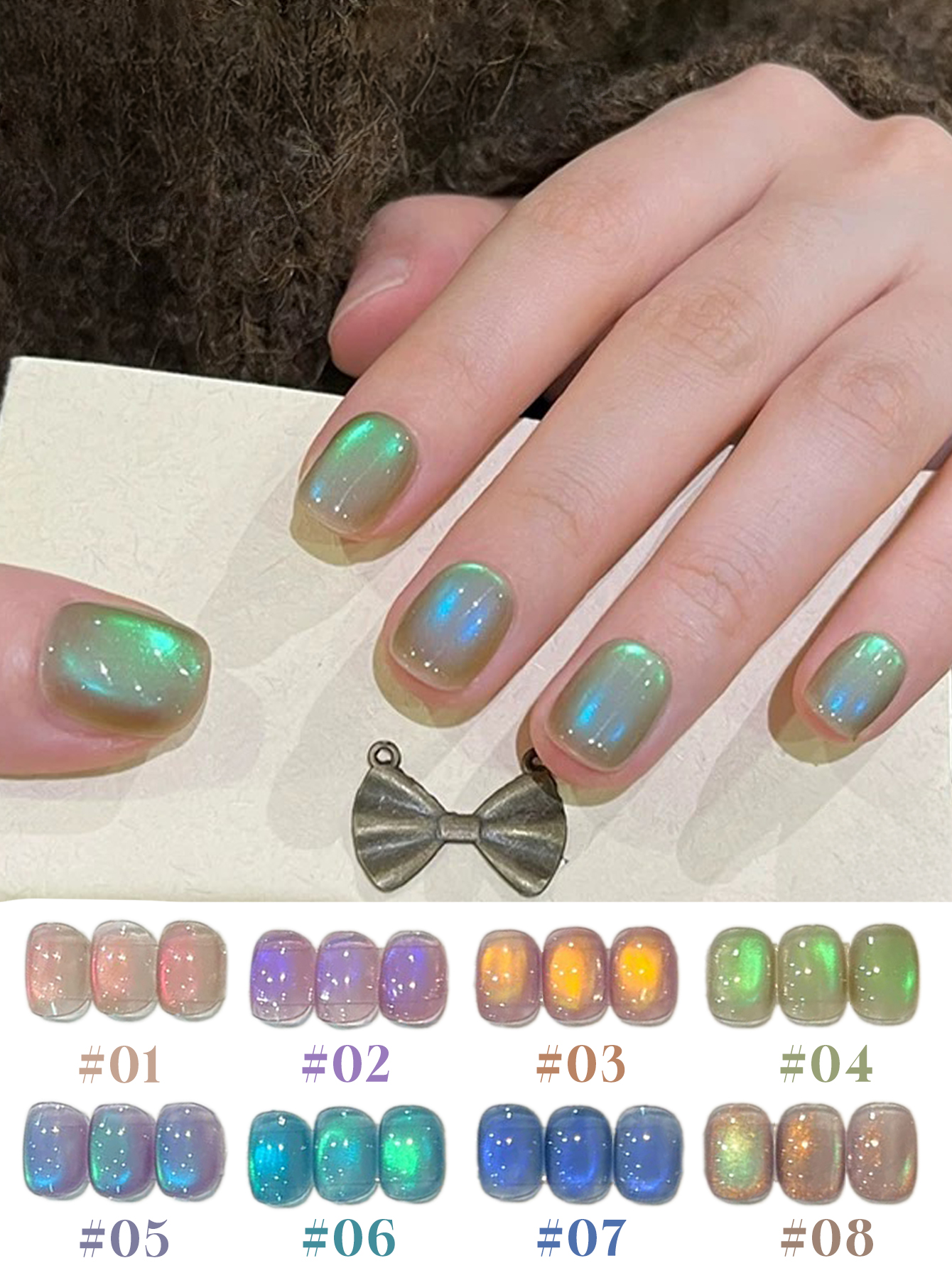 8 szt. Zestaw do zdobienia paz – Nail Art Violet recenzja i cena