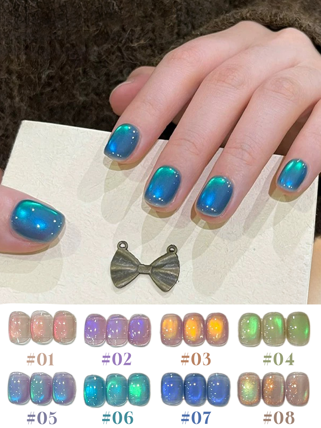 8 szt. Zestaw do zdobienia paz – Nail Art Violet recenzja i cena