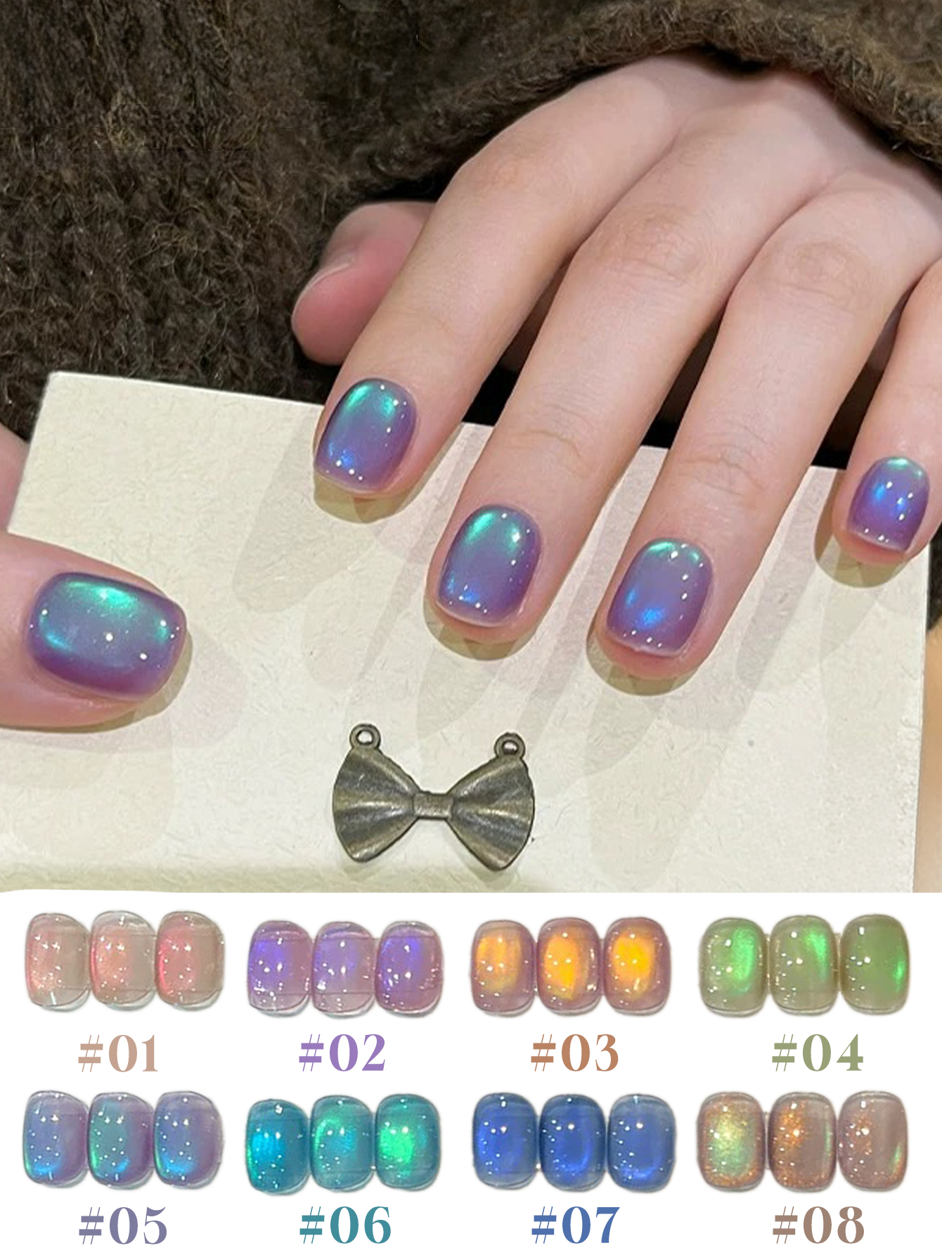 8 szt. Zestaw do zdobienia paz – Nail Art Violet recenzja i cena