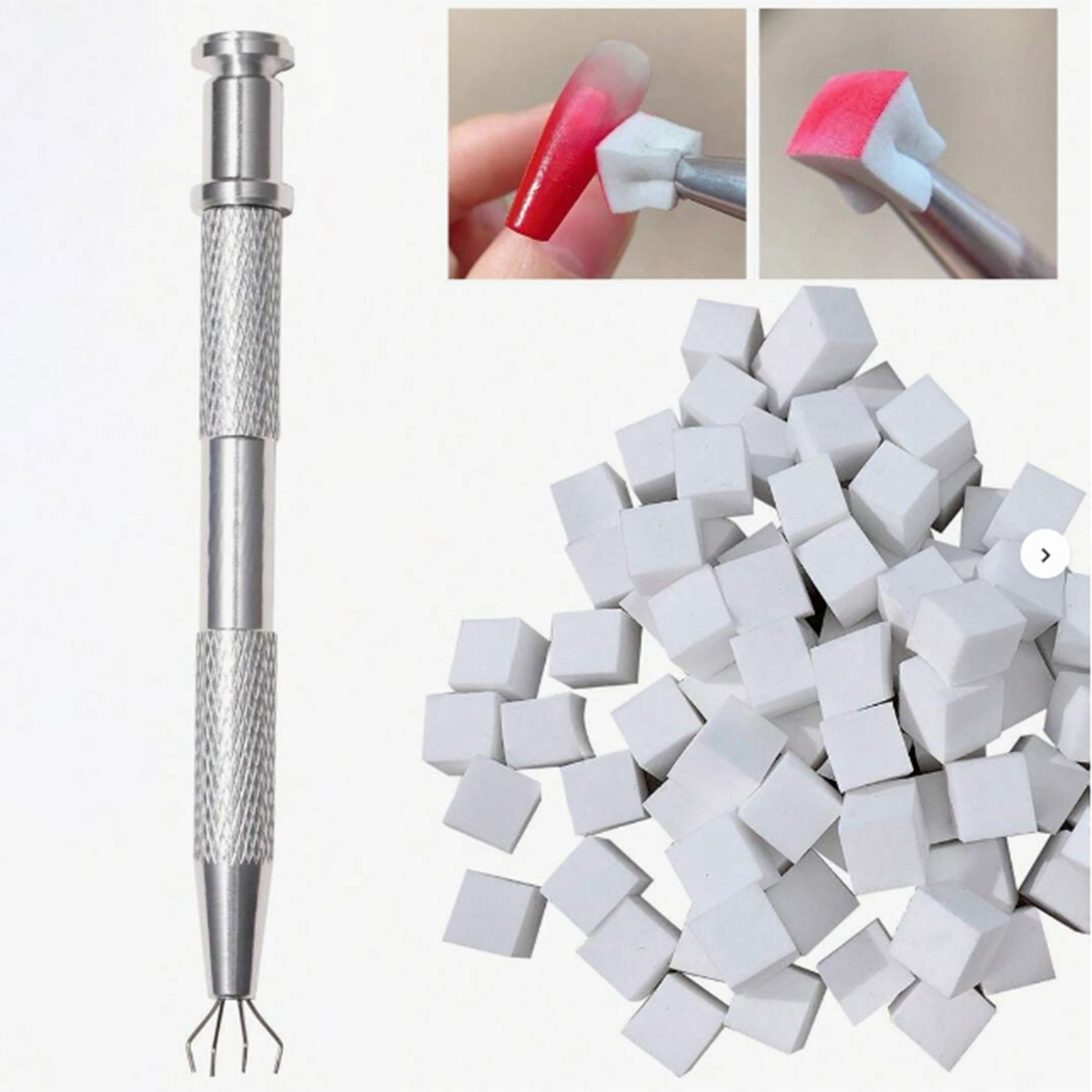 1 zestaw 100 szt. Gąbek do pie – Nail Art Pinterest recenzja i cena