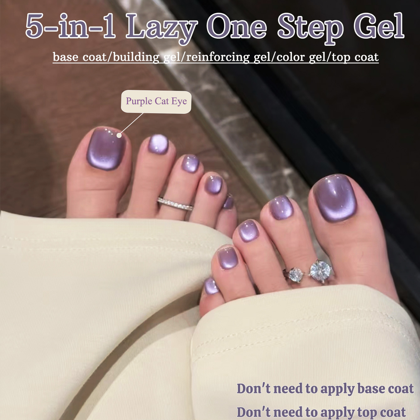 1 szt. PSK Popularny 5-w-1 Jed – Nail Art Violet recenzja i cena